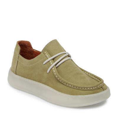 Yeşil Nubuk Deri Kadın Loafer - K24I1AY67501-K01 