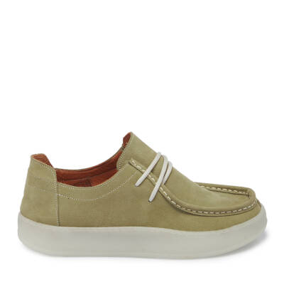 Yeşil Nubuk Deri Kadın Loafer - K24I1AY67501-K01 - 3