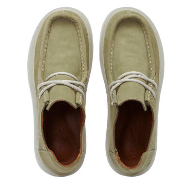 Yeşil Nubuk Deri Kadın Loafer - K24I1AY67501-K01 - 5