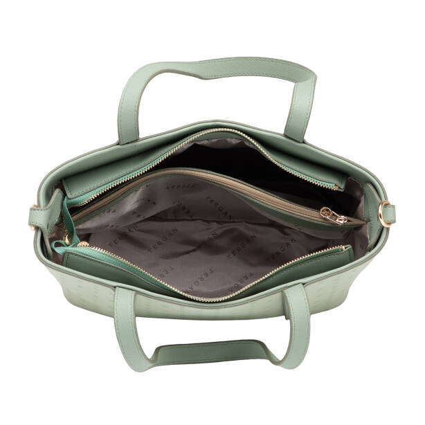 Yeşil Print Kadın Omuz Çantası - S1WPR0000804-U2A - Tergan