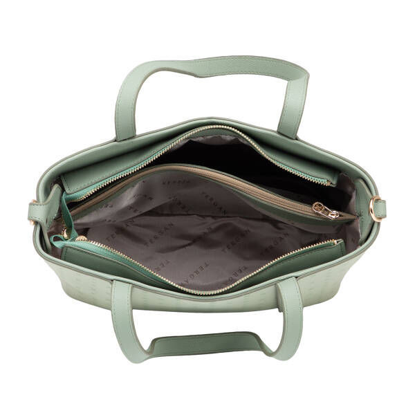 Yeşil Print Kadın Omuz Çantası - S1WPR0000804-U2A - 4