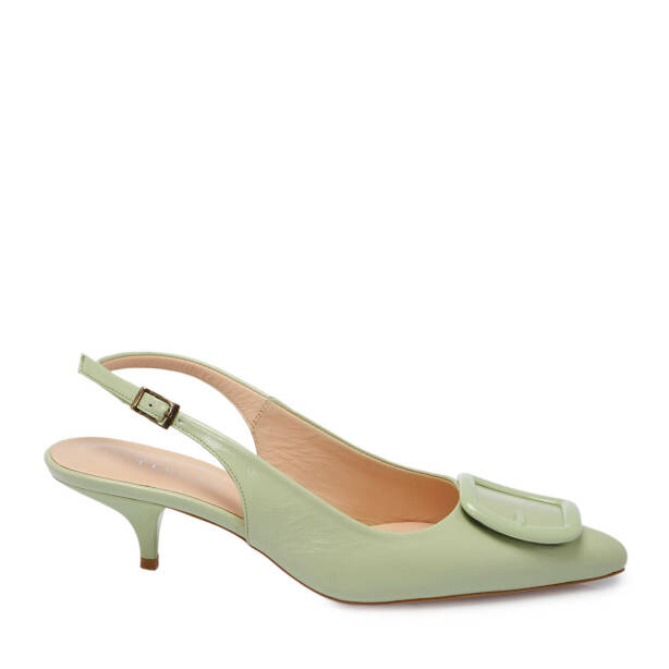 Yeşil Rugan Deri Kadın Stiletto - K24I1AY67191-B8R - 3