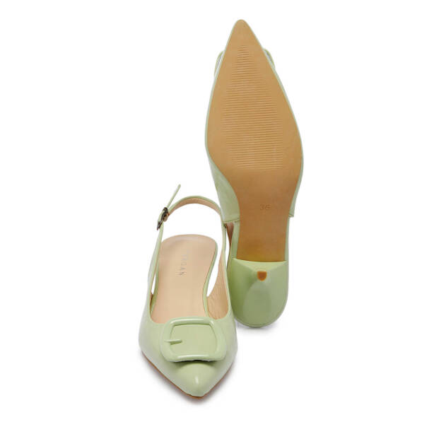 Yeşil Rugan Deri Kadın Stiletto - K24I1AY67191-B8R - 4