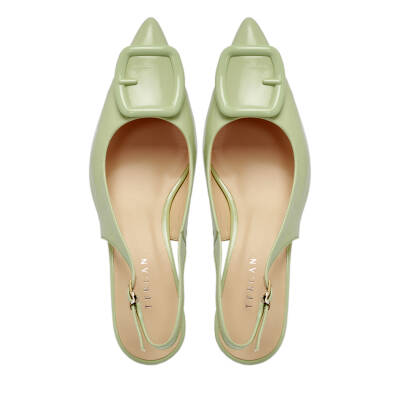  Yeşil Rugan Deri Kadın Stiletto - K24I1AY67191-B8R - 5