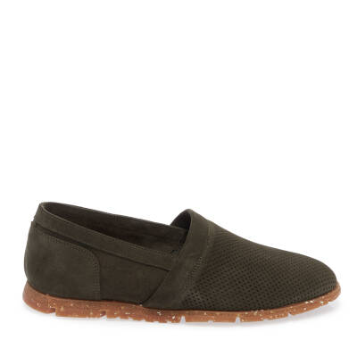 Yeşil Süet Deri Erkek Loafer - E24I1AY56589-J86 - 3