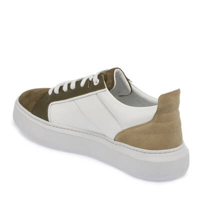 Yeşil Süet Deri Erkek Sneaker - E24I1AY56817-J86 - 2