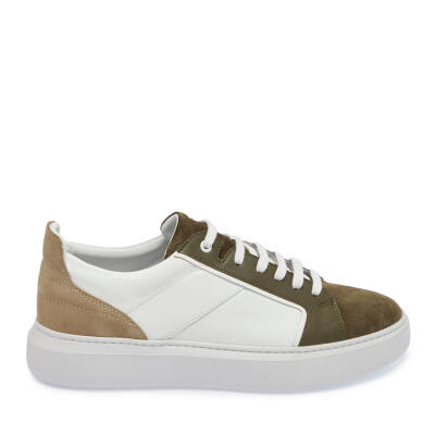 Yeşil Süet Deri Erkek Sneaker - E24I1AY56817-J86 - 3