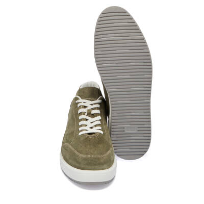 Yeşil Süet Deri Erkek Sneaker - E24I1AY56857-J86 - 4