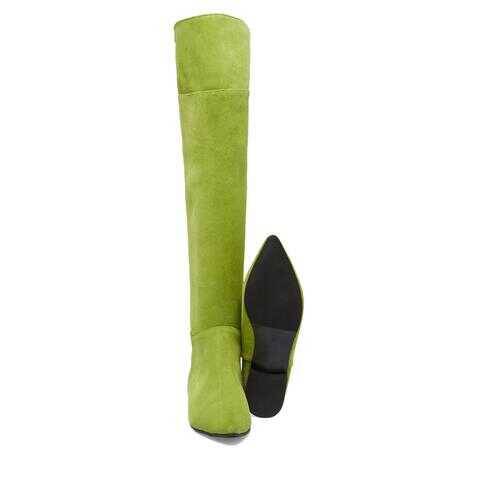 Yeşil Süet Deri Kadın Klasik Çizme - K23K1CM66989-O48 - 4