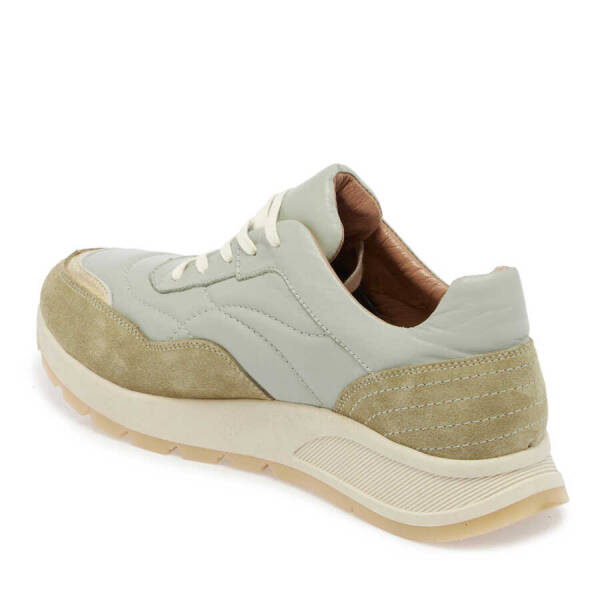Yeşil Hakiki Süet Deri Kadın Sneaker - K24I1AY67304-O48 - 3