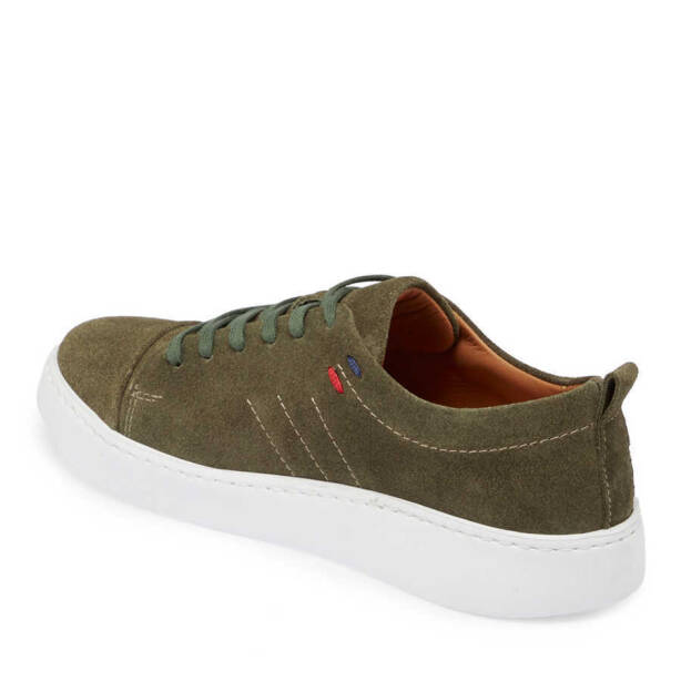Yeşil Süet Deri Kadın Sneaker - K24I1AY67337-O48 - 2