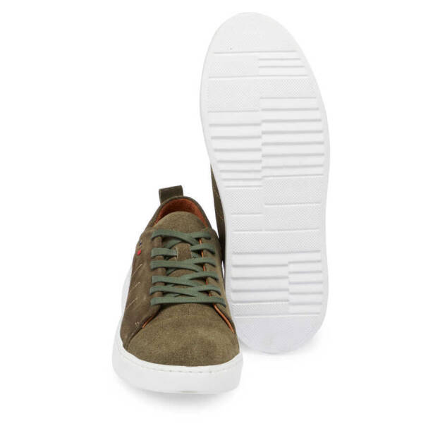 Yeşil Süet Deri Kadın Sneaker - K24I1AY67337-O48 - 4