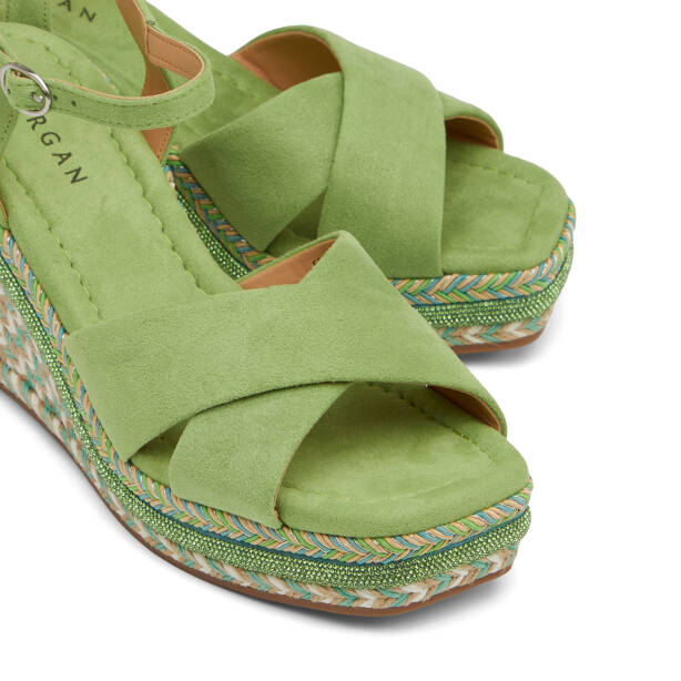 Yeşil Tekstil Kadın Sandalet - K26Y1SN68725-K0T - 3