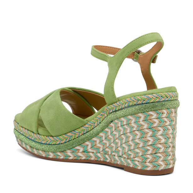 Yeşil Tekstil Kadın Sandalet - K26Y1SN68725-K0T - 4