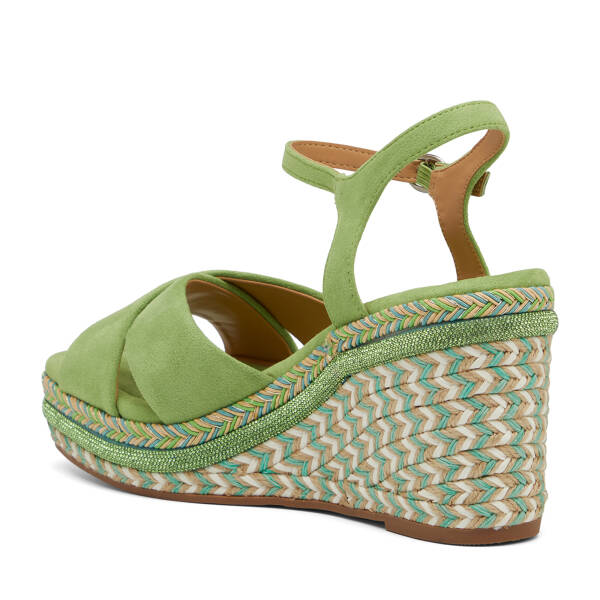 Yeşil Tekstil Kadın Sandalet - K26Y1SN68725-K0T - 4