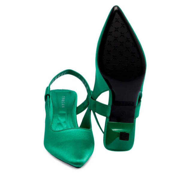 Yeşil Tekstil Kadın Stiletto - K24I1AY67329-D3L - 4