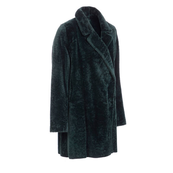 Yeşil Tekstil - Kürk Kadın Deri Mont - K24KKM320452-U4Q - 2