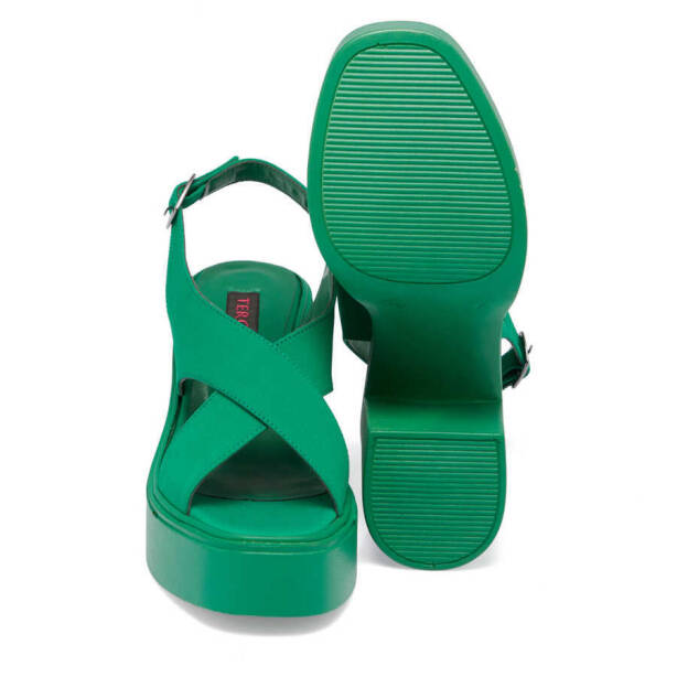 Yeşil Vegan Kadın Sandalet - K24Y1SN67404-T3R - 4