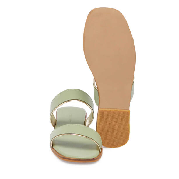 Yeşil Vegan Kadın Terlik - K24Y1TR67090-T3T - 4